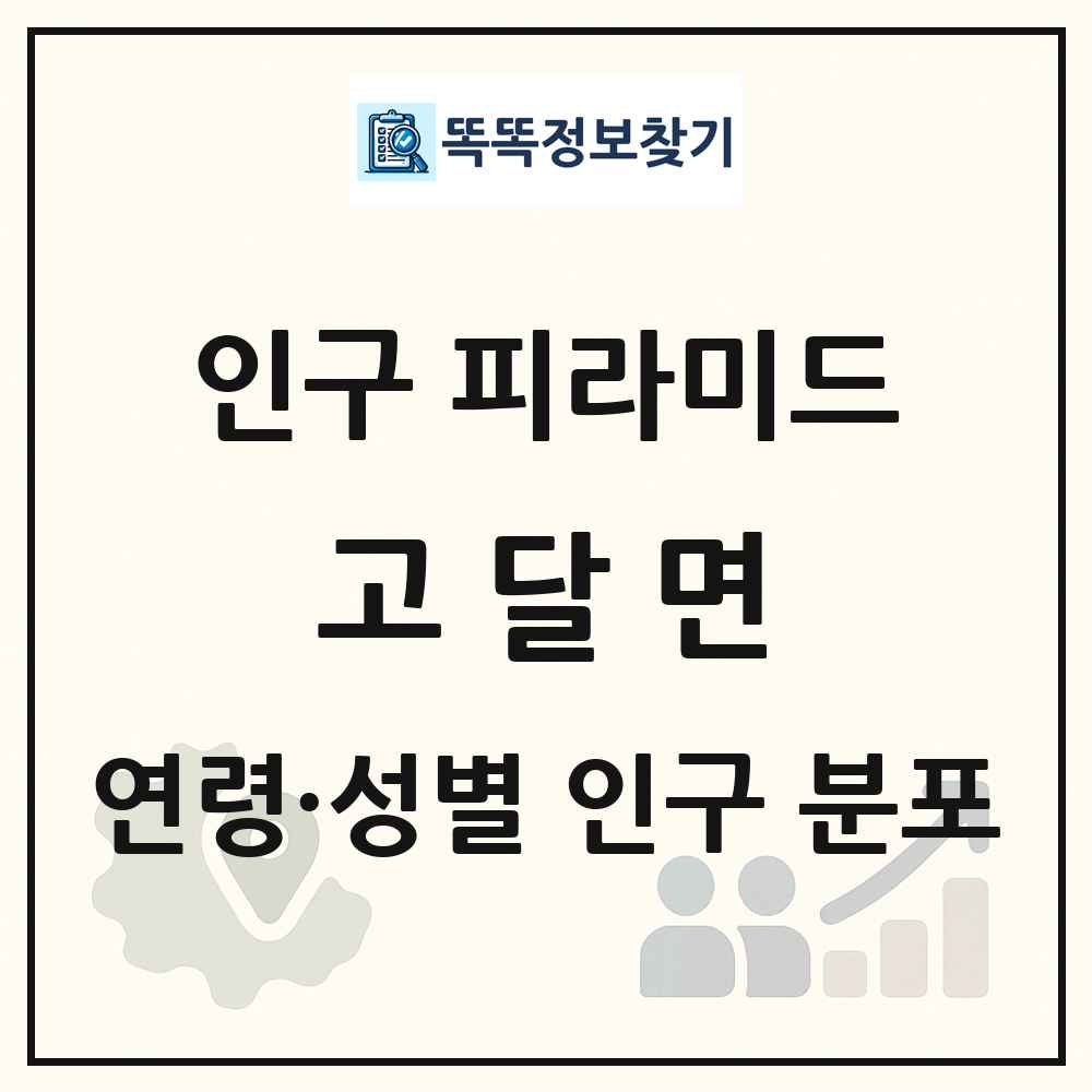 고달면 인구 피라미드 링크 그림